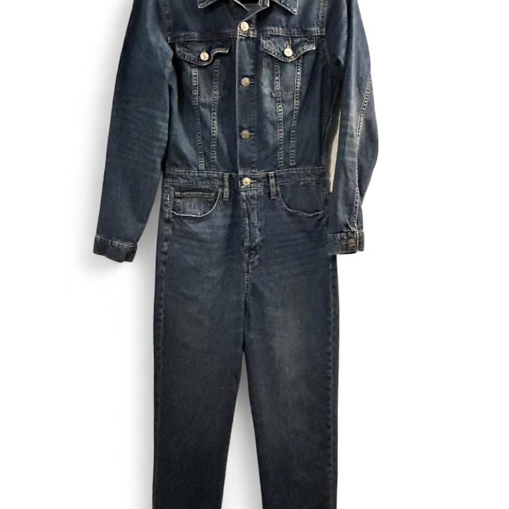 NWOT American Eagle Denim Long Sleeve Jumpsuit –Size 4
